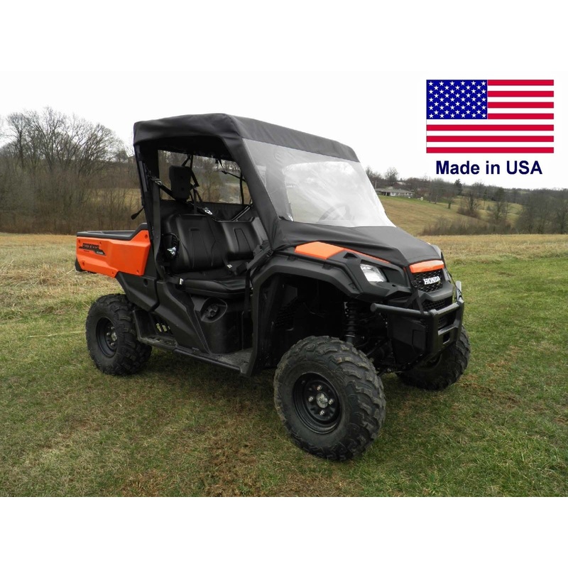 HONDA PIONEER Half Enclosure – Includes Vinyl Windshield – Roof – Rear Window