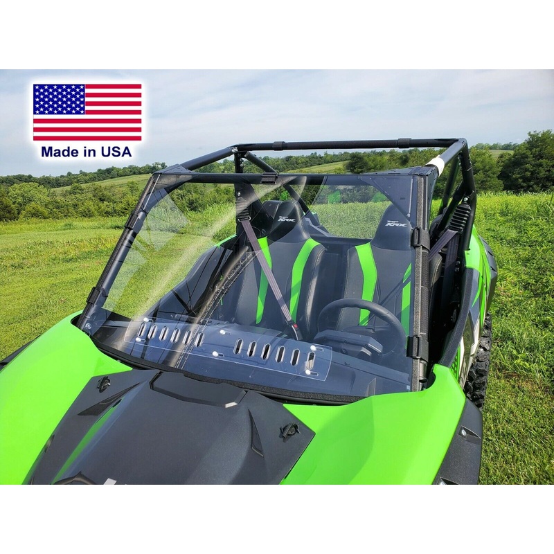 Kawasaki Teryx KRX HARD WINDSHIELD – Polycarbonate – Withstands Highway Speeds