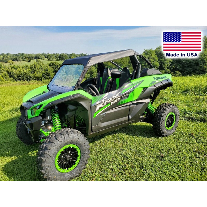 Partial Enclosure for Kawasaki Teryx KRX – HARD WINDSHIELD, ROOF, & REAR WINDOW